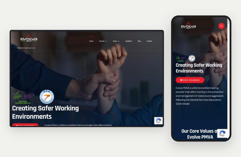 Evolve PMVA website